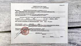 Как выглядит справка о регистрации в Дикси