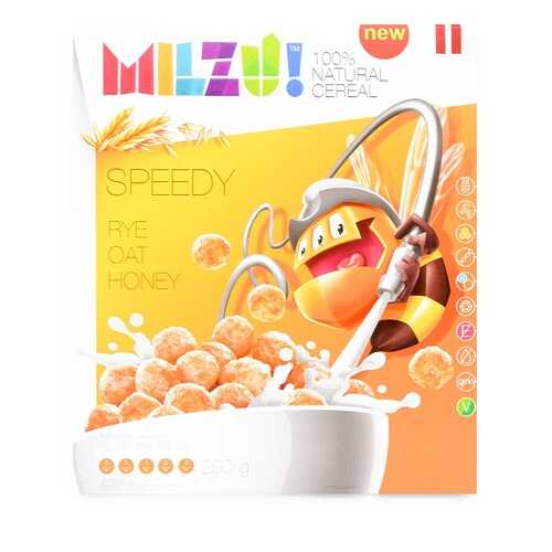 Готовый завтрак шарики злаковые с медом MILZU! 200 г, Латвия в Дикси