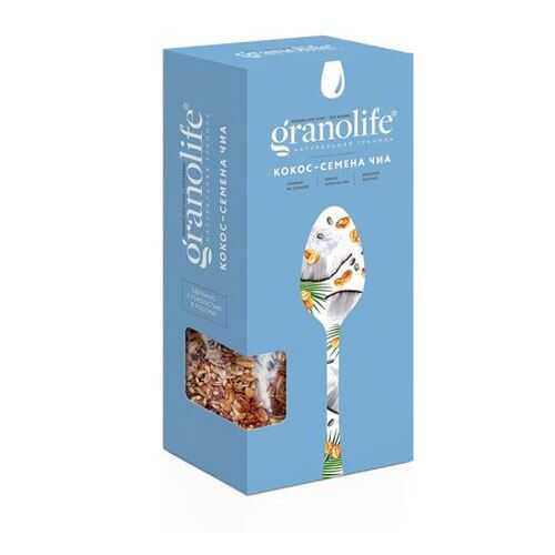 Гранола Granolife кокос-семена Чиа 400 г в Дикси