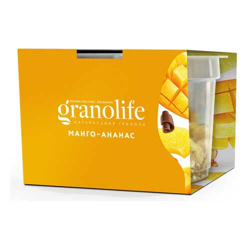 Гранола Granolife манго-ананас 60 г в Дикси