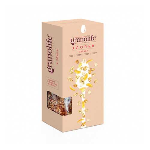 Хлопья 4 злака Granolife 400 г в Дикси