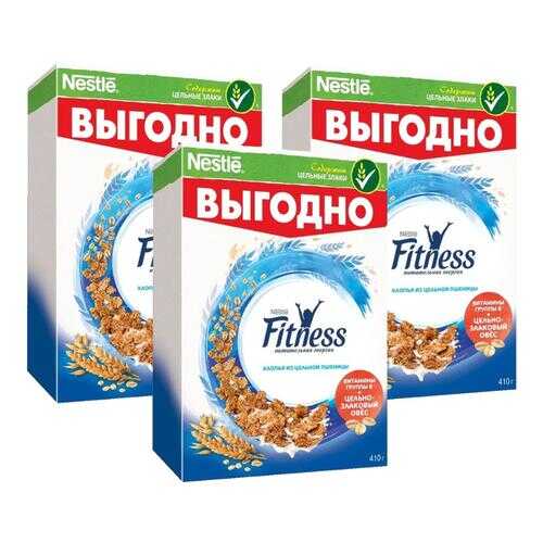 Хлопья Fitness 14 дней пшеничные с витаминами и минералами 3*410 г в Дикси