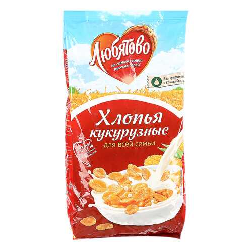 Хлопья Любятово кукурузные 300 г в Дикси