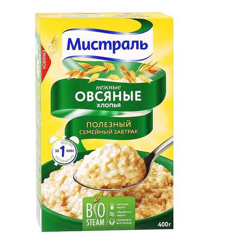 Хлопья Мистраль овсяные нежные 400 г в Дикси