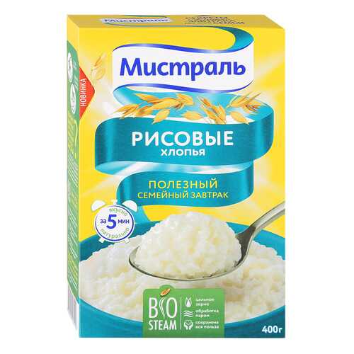 Хлопья рисовые Мистраль нежные 400 г в Дикси