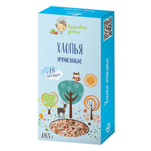 Хлопья ячменные Здоровые детки 185 г в Дикси