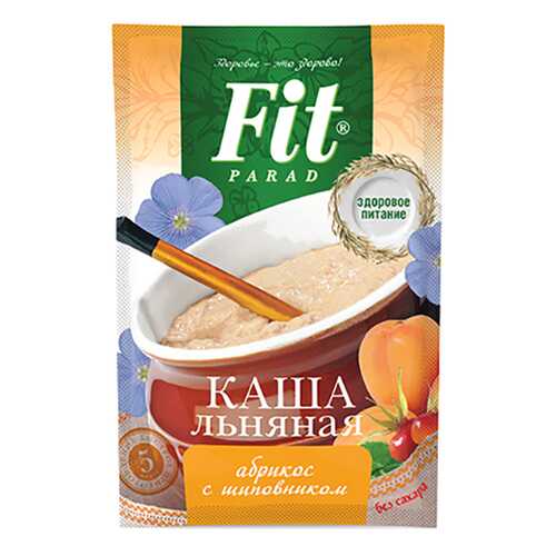 Каша льняная Fit Parad абрикос с шиповником в Дикси