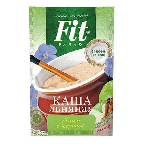 Каша льняная Fit Parad яблоко с корицей в Дикси