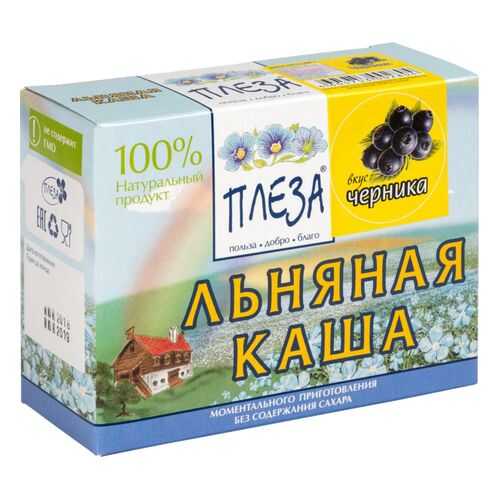 Каша льняная Плеза черника 200 г в Дикси