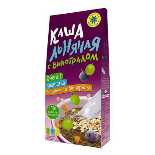 Каша Льняная с виноградом Компас здоровья 250 г в Дикси