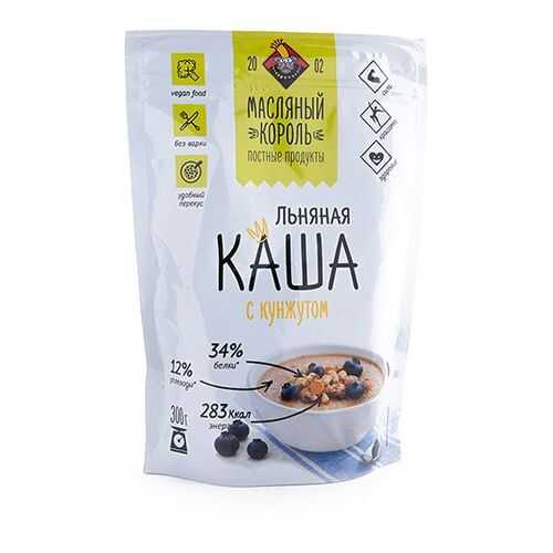 Каша Масляный Король льняная с кунжутом 300 г в Дикси