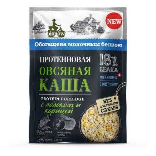 Каша овсяная Bionova Протеиновая с яблоком и корицей 40г в Дикси