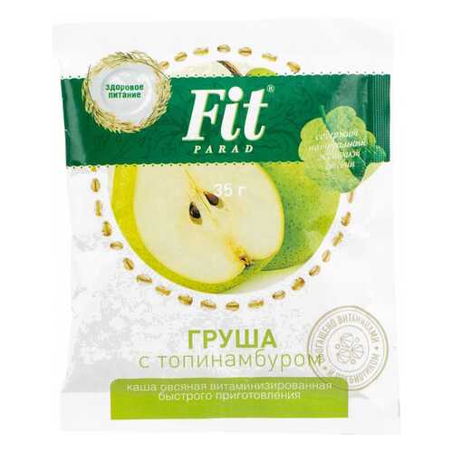 Каша овсяная Fit Parad быстрого приготовления груша с топинамбуром 35 г в Дикси