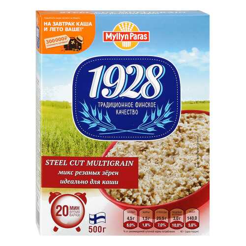 Микс резаных зерен Myllyn Paras 1928 Steel Cut Multigrain 500 г в Дикси