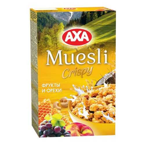 Мюсли сrispy AXA фрукты и орехи 250 г в Дикси