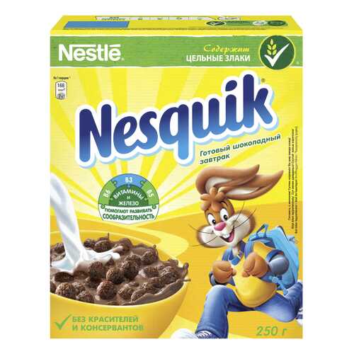 Шоколадный завтрак Nesquik готовый 250 г в Дикси