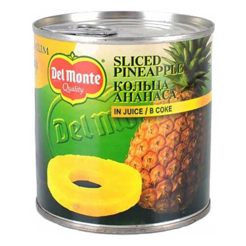 Ананас Del Monte кольца в соке 435 г в Дикси
