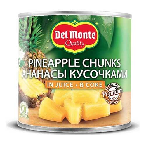 Ананасы DEL MOHTE кусочками в соку 435г в Дикси