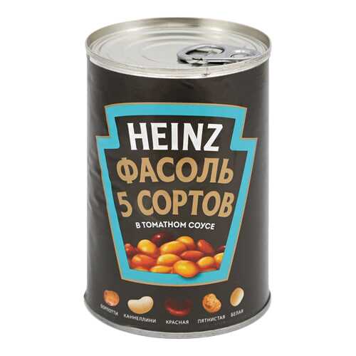 Фасоль Heinz 5 сортов 425 г в Дикси