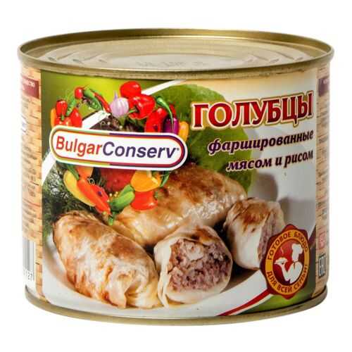 Голубцы фаршированные BulgarConserv с мясом и рисом 540 г в Дикси