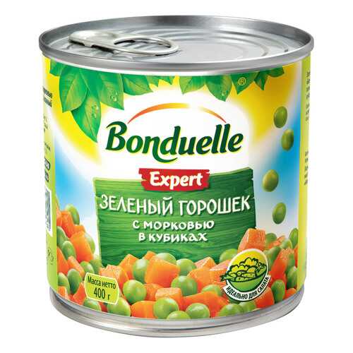 Горошек Bonduelle с морковью 400г в Дикси