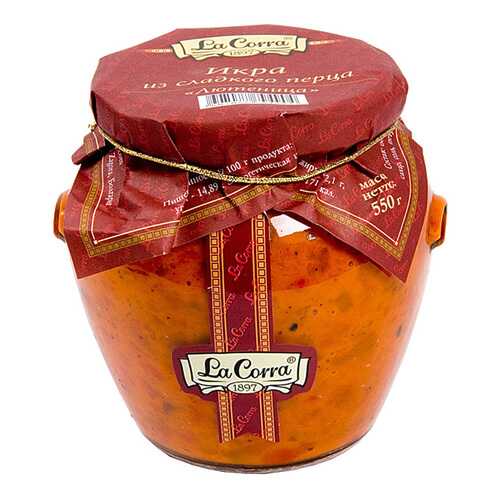 Икра La Corra Лютеница из сладкого перца консервированная 580 г Болгария в Дикси