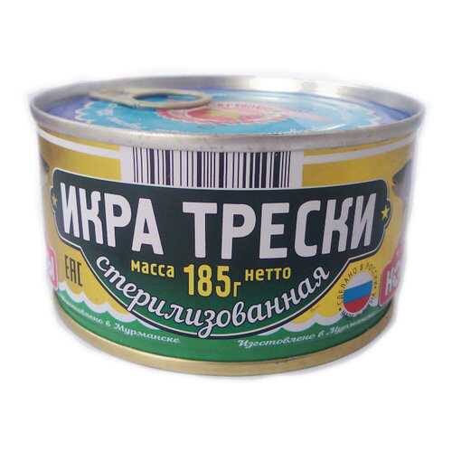 Икра трески Вкусные консервы стерилизованная 185 г в Дикси