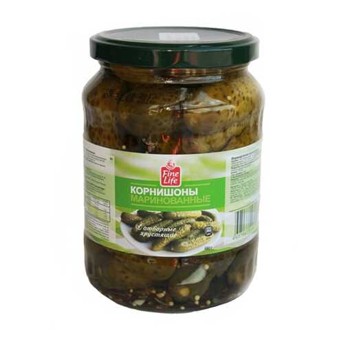 Корнишоны Fine Life маринованные 680 г в Дикси
