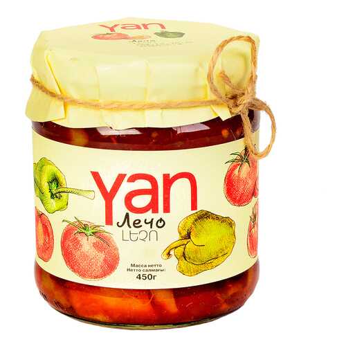 Лечо консервированное YAN 450 г, Армения в Дикси
