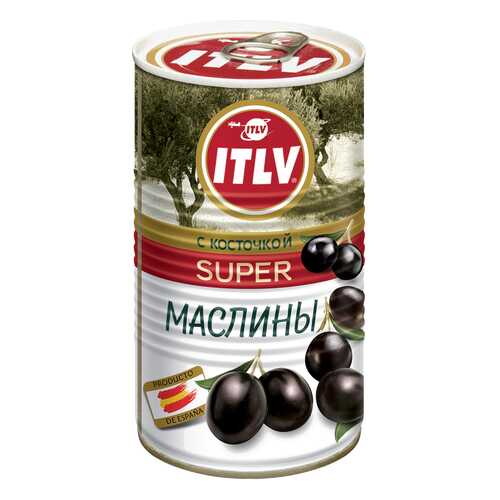 Маслины ITLV super с косточкой 350 г в Дикси