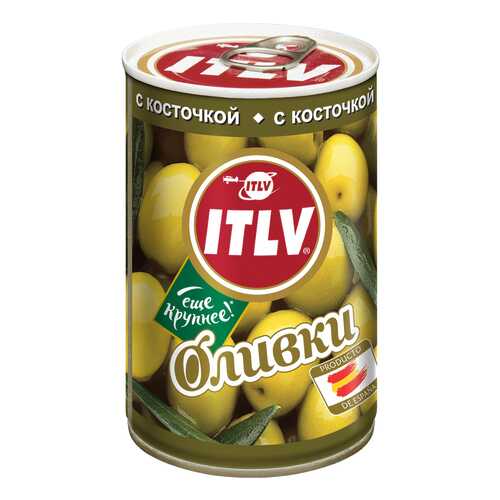 Оливки ITLV с косточкой 300 г в Дикси