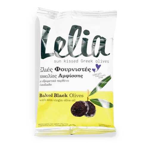 Оливки Lelia Фурнистес с косточкой сушеные в оливковом масле 275 г сашет Греция в Дикси