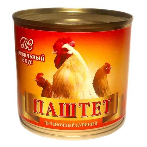 Паштет печнночный куриный Правильный вкус 240 гр. в Дикси