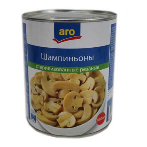 Шампиньоны Aro резаные 800 г в Дикси