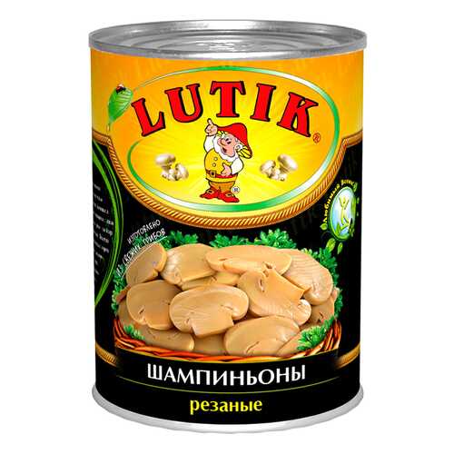 Шампиньоны Lutik резаные 425 г ж/б Китай в Дикси