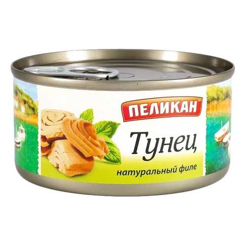 ТУНЕЦ ПЕЛИКАН НАТУР. ФИЛЕ 185 Г Ж/Б ГОЛДЭН ПРАЙЗ КЭНИНГ КО ТАИЛАНД в Дикси