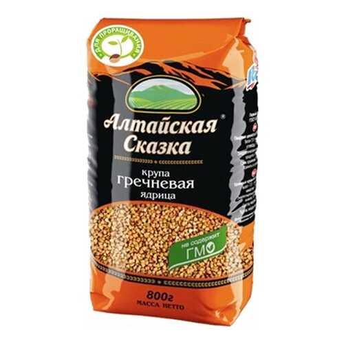 Гречка зеленая Алтайская сказка 800 г в Дикси