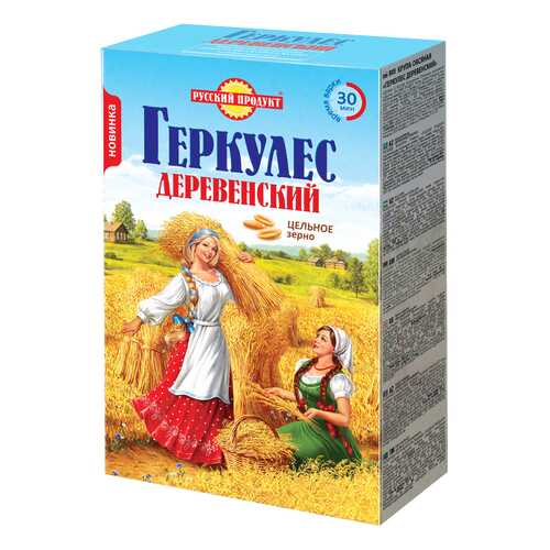 Крупа овсяная цельнозерновая Геркулес деревенский 500 г в Дикси