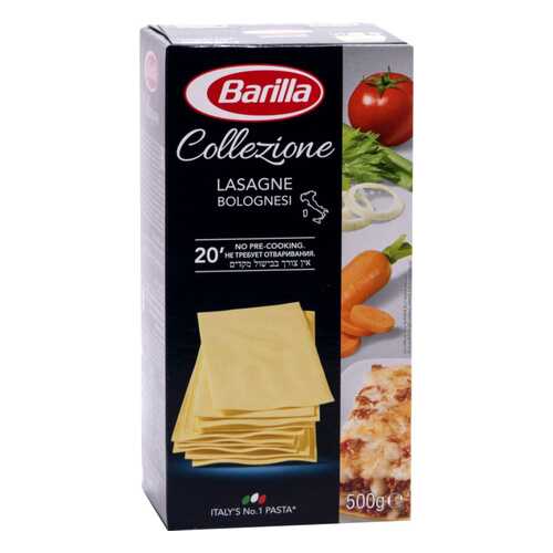 Макаронные изделия Barilla сollezione lasagne bolognesi 500 г в Дикси