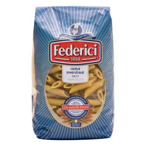 Макаронные изделия Federici penne rigate перья рифленые 500 г в Дикси