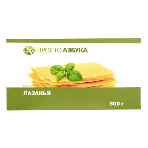Макаронные изделия лазанья Просто Азбука 500 г в Дикси