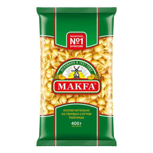 Макаронные изделия Makfa ракушки 400 г в Дикси