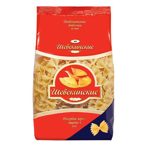 Макаронные изделия Шебекинские бабочки 350 г в Дикси