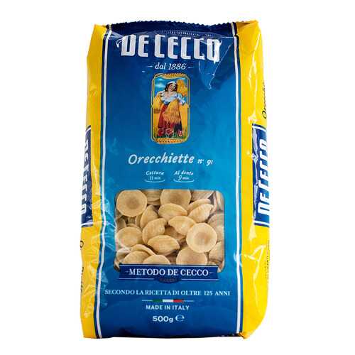 Макароны De Cecco orecchiette из твердых сортов пшеницы 500 г в Дикси