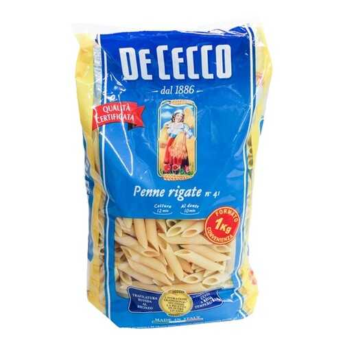 Макароны De Cecco penne rigate пенне ригате перья 1 кг в Дикси