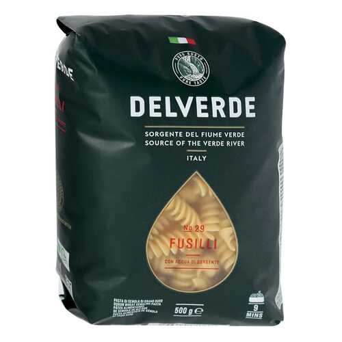 Макароны Delverde № 29 Fusilli из твердых сортов пшеницы без содержания яиц 500г в Дикси