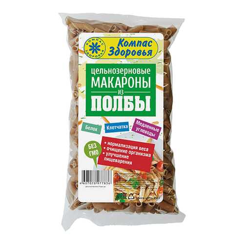 Макароны Компас Здоровья из полбы 350 г в Дикси