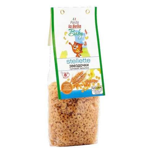 Макароны pasta la Bella baby звездочки суповая засыпка в Дикси