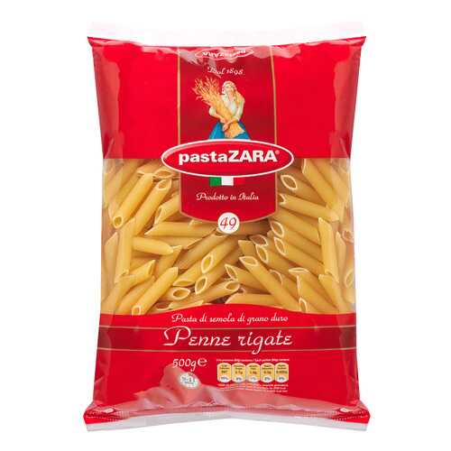 Макароны Pasta Zara №49 перья рифленые 500 г в Дикси