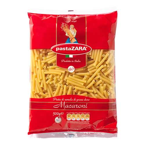 Макароны Pasta Zara трубочки 500 г в Дикси